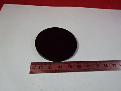 OPTICAL DARK RED FILTER GLASS OPTICS AS IS &51-A-65