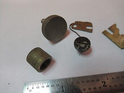 FOR PARTS LOT BRASS PARTS ASSORTED MICROSCOPE PARTS AS PICTURED &7B-B-131