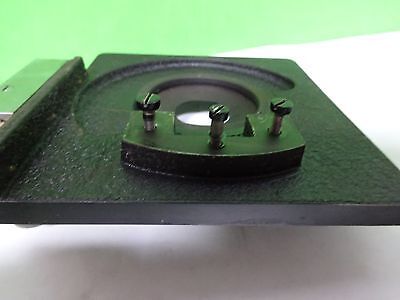 MICROSCOPE PART LEITZ WETZLAR GERMANY VINTAGE STAGE TABLE AS IS BIN#B9-E-01ii