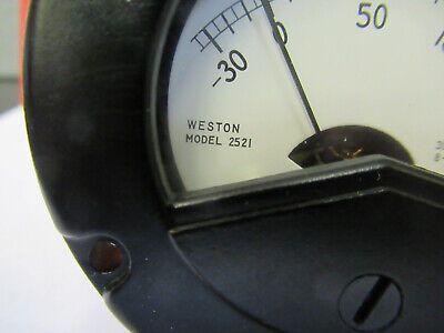 WESTON 2521 METER MILLIAMPERES  AS PICTURED &5k-ft-88