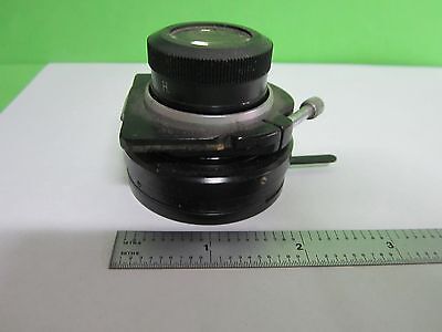 MICROSCOPE PART VICKERS ENGLAND LWD SUBSTAGE CONDENSER OPTICS AS IS BIN#T1-48