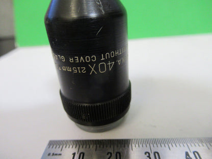 BAUSCH LOMB OBJECTIVE 40X /215mm OPTICS MICROSCOPE PART AS PICTURED &W4-A-59