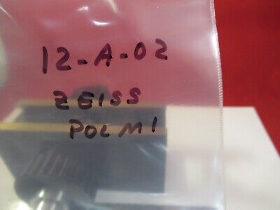 ZEISS POLMI GERMANY STAGE MICROMETER BRASS MICROSCOPE PART AS PICTURED &12-A-02