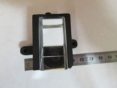 BAUSCH LOMB GLASS MOUNTED PRISM HEAD OPTICS MICROSCOPE PART AS PICTURED &P6-A-61