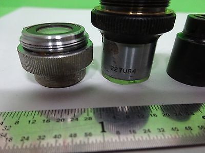 LOT 4 EA MICROSCOPE OBJECTIVES LENSES ASSORTED OPTICS #W1-05