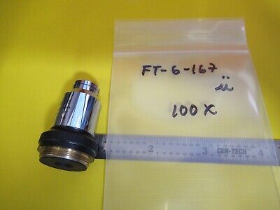 WILD HEERBRUGG SWISS OBJECTIVE 100X LENS OPTICS MICROSCOPE PART 506023 &FT-6-167