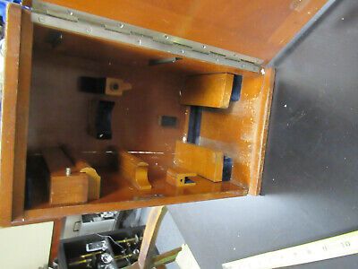 EMPTY CARL ZEISS EMPTY WOOD CABINET 1800's MICROSCOPE PART AS PICTURED #TB-5