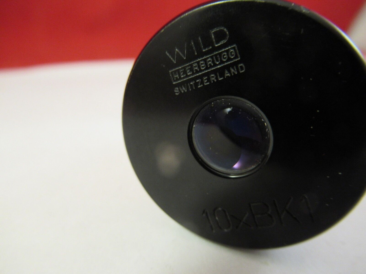 WILD SWISS 10xBK1 EYEPIECE OCULAR OPTICS MICROSCOPE PART AS PICTURED &39-A-22