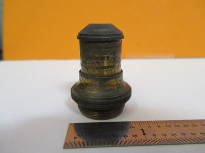 ANTIQUE BRASS BAUSCH LOMB 2/3 OBJECTIVE MICROSCOPE PART AS PICTURED &27-A-27