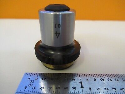 NIKON JAPAN OBJECTIVE 4X OPTICS MICROSCOPE PART AS PICTURED &FT-1-A-31