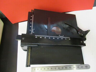 BAUSCH LOMB STAGE TABLE XY MICROMETER MICROSCOPE PART AS PICTURED 8Y-A-39