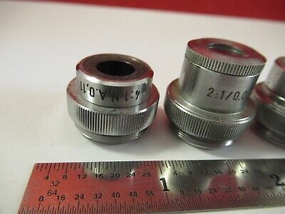 LOT ROLYN GERMANY OBJECTIVES MICROSCOPE PART OPTICS AS PICTURED &1E-B-13