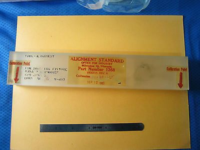 OPTICAL ALIGNMENT STANDARD NASA VINTAGE 1963 AS IS COLLECTABLE OPTICS BIN#6V-50