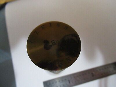 CARL ZEISS JENA "a2" EMPTY BRASS OBJECTIVE CAN MICROSCOPE AS PICTURED &F5-A-87