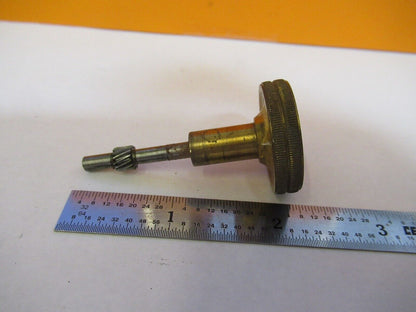 ANTIQUE ERNST LEITZ GERMANY BRASS KNOB MICROSCOPE PART AS PICTURED &8M-A-80B