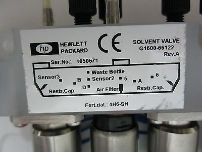 AGILENT HP SOLVENT VALVES ASSEMBLY SYSTEM #55-17