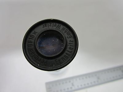 MICROSCOPE PART EYEPIECE VINTAGE LEITZ GERMANY 10X  OPTICS AS IS BIN#R6-09