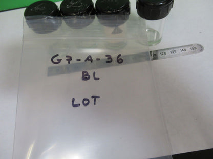 BAUSCH LOMB LOT PLASTIC OBJECTIVE CANS MICROSCOPE PART AS PICTURED G7-A-36