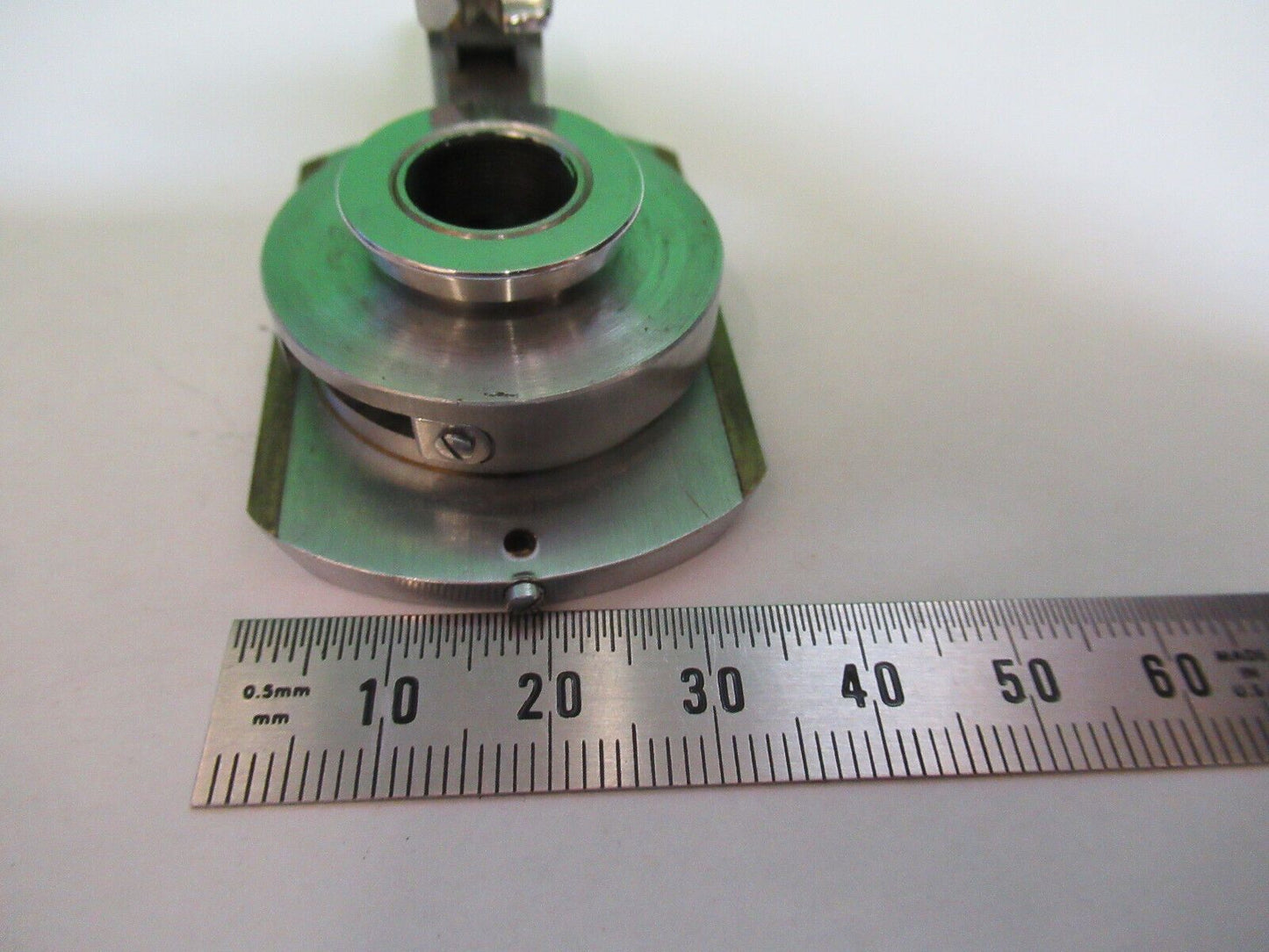 MICROSCOPE PART POL LEITZ WETZLAR POLARIZER OBJECTIVE CLAMP AS PICTURED &P2-B-15