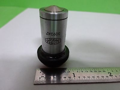 MICROSCOPE PART OBJECTIVE OLYMPUS JAPAN HI 100X OPTICS AS IS BIN#H7-A-10