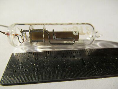 ANTIQUE QUARTZ RADIO CRYSTAL MORION GLASS HOLDER FREQUENCY CONTROL #F4-A-76