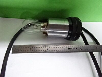 MICROSCOPE PART LEITZ WETZLAR GERMANY LAMP CABLE SOCKET OPTICS AS IS B#75-A-02