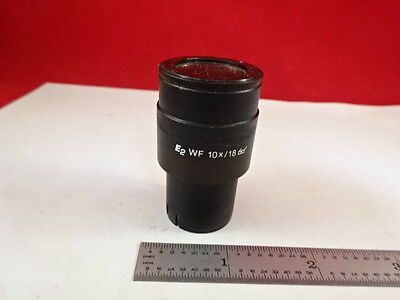 MICROSCOPE PART LEICA EYEPIECE OCULAR E3 WF 10X/18 OPTICS AS IS B#U8-F-13