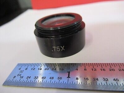 OPTEM 0.75X OBJECTIVE LENS INSPECTION MICROSCOPE PART AS PICTURED &4B-A-33