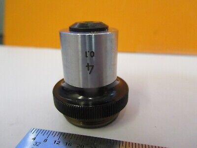 NIKON JAPAN OBJECTIVE 4X LENS OPTICS MICROSCOPE PART AS PICTURED &50-A-34