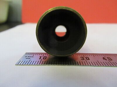 ANTIQUE BRASS OBJECTIVE "15" LENS OPTICS MICROSCOPE PART AS PICTURED &8Y-A-44