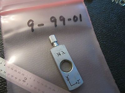 OPTICAL MICROSCOPE PART ZEISS GERMANY FILTER 1/4 LAMBDA DIC OPTICS BN#9-99-01