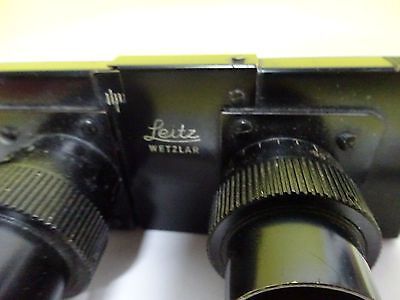 MICROSCOPE PART LEITZ GERMANY HEAD OPTICS AS IS BIN#17-D-02