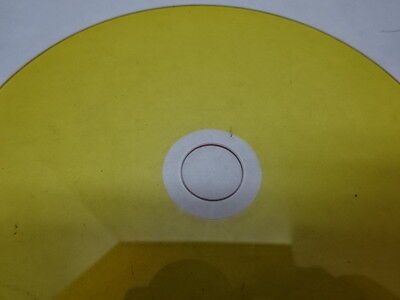 COATED ROUND GLASS DISC HARD DRIVE TEST OPTICAL OPTICS AS PICTURED &83-40