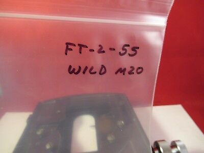 WILD M20 SWISS TAGE TABLE MICROMETER MICROSCOPE PART OPTICS AS PICTURED &FT-2-55