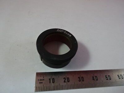 LENS 001" SCALE RETICLE EYEPIECE OCULAR BRASS MOUNT MICROSCOPE PART OPTICS 95-17