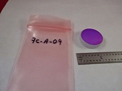 OPTICAL FLAT DICHROIC FILTER LENS OPTICS AS PICTURED &7C-A-09