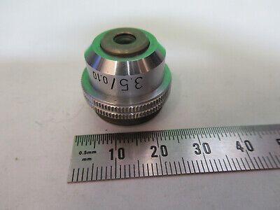 LEITZ WETZLAR OBJECTIVE 3.5X /170 OPTICS MICROSCOPE PART AS PICTURED #Z9-A-59