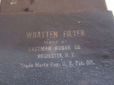 ANTIQUE WRATTEN FILTER EASTMAN KODAK OPTICS MICROSCOPE PART AS PICTURED &7B-B-71