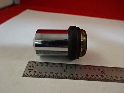 FOR PARTS MICROSCOPE PART WILD 10X SWISS cloudy OBJECTIVE OPTICS AS IS #AM-44