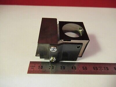 OPTICAL GLASS PRISM OLYMPUS JAPAN HEAD MICROSCOPE PART OPTICS AS PIC &13-A-49