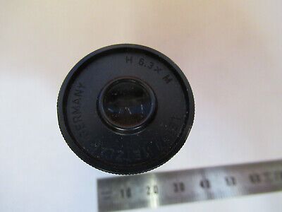 ANTIQUE ERNST LEITZ EYEPIECE 6.3X  MICROSCOPE PART OPTICS AS PICTURED &F9-A-58