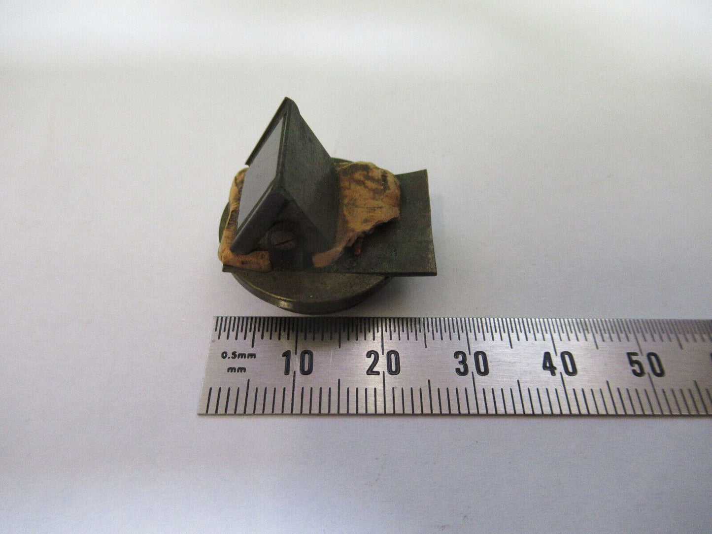 ANTIQUE BRASS MOUNTED PRISM UNKNOWN COLLIMATOR SCOPE PART AS PICTURED Z6-A-13