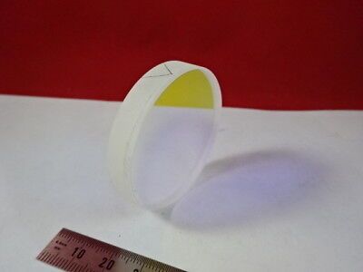 FUSED SILICA OPTICAL FLAT DICHROIC COATED FILTER OPTICS AS PICTURED #5-A-64