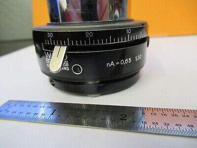 WILD HEERBRUGG SWISS M20 CONDENSER IRIS MICROSCOPE PART AS PICTURED #G1-A-34