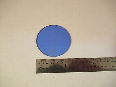 ZEISS GERMANY BLUE GLASS FILTER OPTICS MICROSCOPE PART OPTICS &FT-5-143