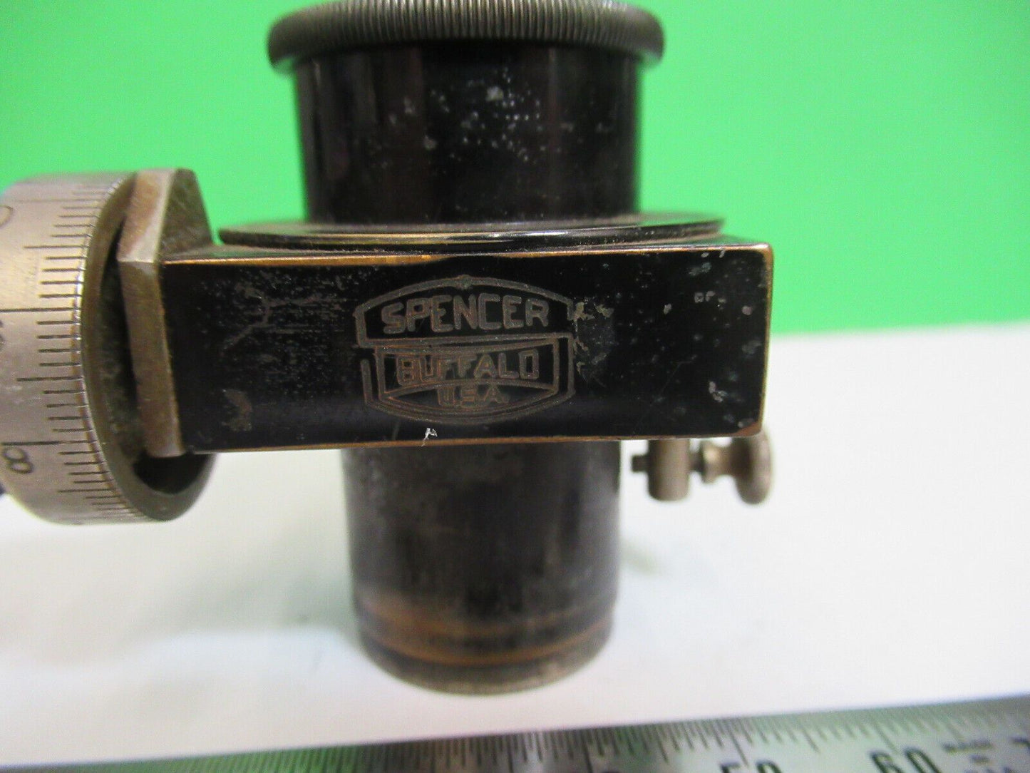 RARE ANTIQUE SPENCER FILAR EYEPIECE OCULAR MICROSCOPE PART AS PICTURED R2-B-76