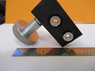 LEITZ GERMANY POL CONDENSER ADJUST MICROSCOPE PART OPTICS AS PICTURED &85-B-27