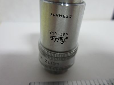 MICROSCOPE PART OBJECTIVE LEITZ GERMANY PLEZY 25X OPTICS AS IS BIN#H6-30