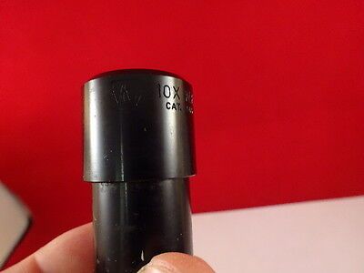 OPTICAL EYEPIECE AO AMERICAN OCULAR CAT 146 10X MICROSCOPE OPTICS AS IS &33-A-09