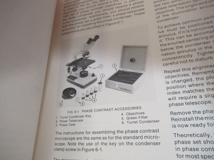 BAUSCH LOMB GALEN BOOKLET ANTIQUE MICROSCOPE PART AS PICTURED Y4-A-29